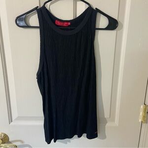 n:PHILANTHROPY Black Ribbed Tank Top